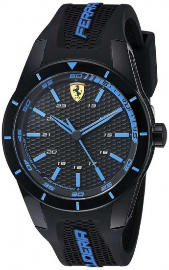 Ferrari Red Rev Black-Blue Watch