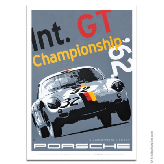 Nicolas Hunziker Porsche 356 Abarth GT Championship Poster