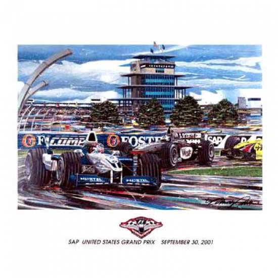US Grand Prix 2001 Lithograph