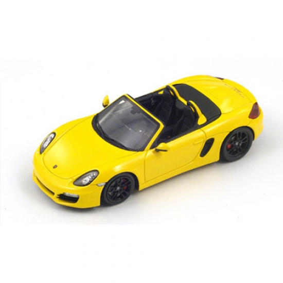 Porsche 981 Boxster S Yellow Spark 1:43rd Diecast Model