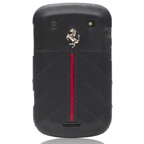Ferrari Blackberry 9900 California Leather Black Hard Case