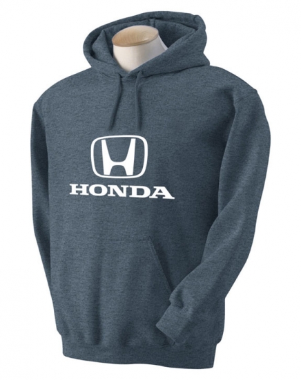 Honda Grey Heather Hooded Sweat Shirt