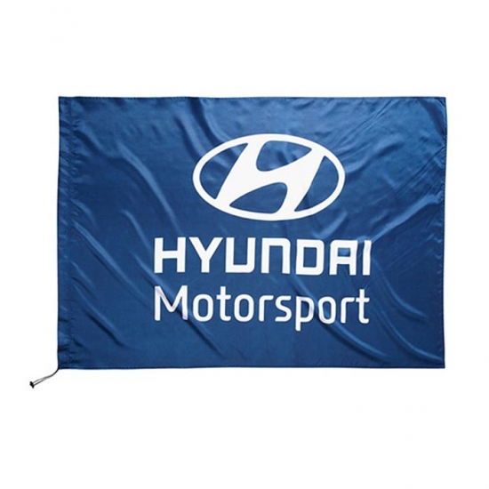 Hyundai Motorsport Team Logo Flag