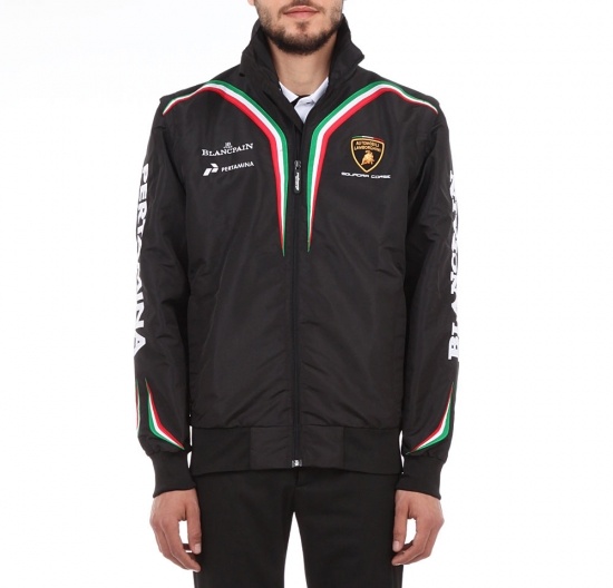 Lamborghini Squadra Corse Black Windbreaker