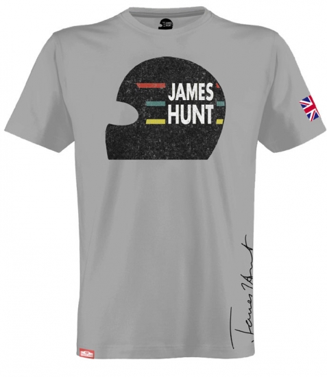 James Hunt Helmet Tee Shirt by Hunziker