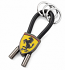 Ferrari Black Shield Rubber Strap Keychain