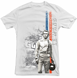Steve McQueen Le Mans Vintage White Tee Shirt