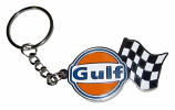 Gulf Le Mans Racing Metal Keychain