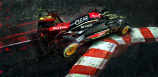 Kimi Raikkonen Lotus Apex Hunter Canvas Print