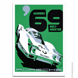 Nicolas Hunziker Porsche 908LH Marken Weltmeister 1969 Poster