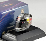 Sebastian Vettel Red Bull Racing 2010 Abu Dhabi Helmet 1:8th