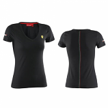 Ferrari Ladies Black Shield VNeck Tee Shirt