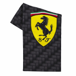 Ferrari Black Carbon Shield Towel