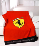 Ferrari Red Shield Fleece Blanket