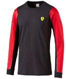 Puma Ferrari SF Black Long Sleeve Tee Shirt