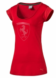 Puma Ferrari Ladies Shield Red Tee