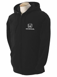 Honda Black Hooded Full Zip Sweatshirt