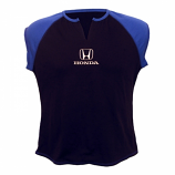Honda Ladies Black Slit Tee Shirt