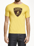 Automobili Lamborghini Yellow Shield Tee Shirt