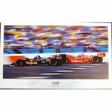 Newman Haas 1996 Team Lithograph Driver Signed