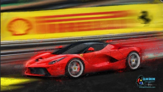 La Ferrari Bad Attitude Canvas Print