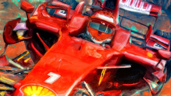 Kimi Raikkonen Ferrari Canvas Print