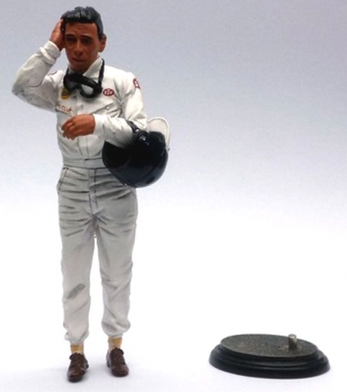 1:18th Jim Clark Figurine with Goggles-Helmet