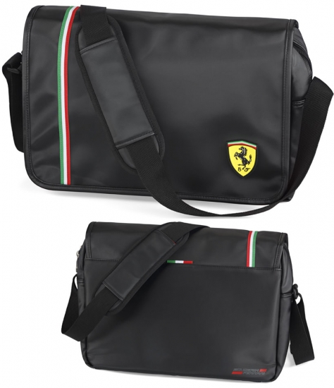 Ferrari Black Shield Messenger-LapTop Bag