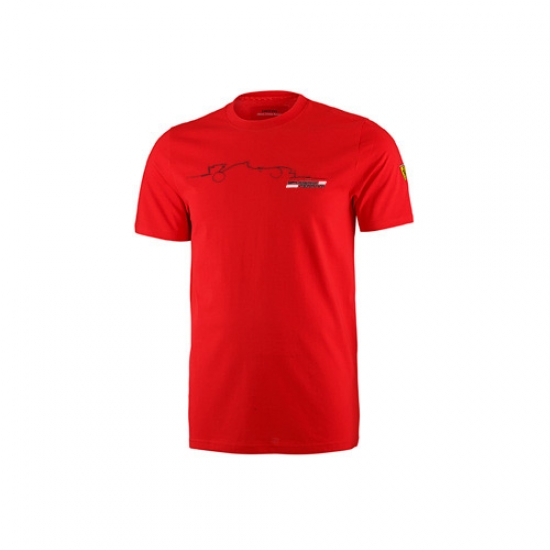 Ferrari Red Graphic Car Tee Shirt