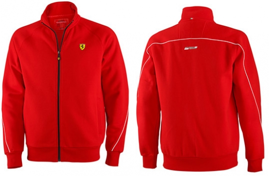 Ferrari Red Shield Zip Sweatshirt