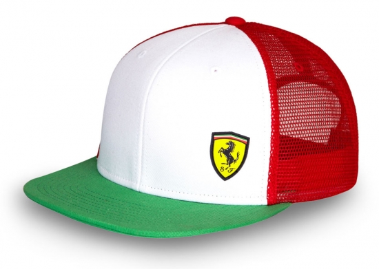 Ferrari Tri Color Flatbrim Hat Ferrari Tri Color Flatbrim Hat
