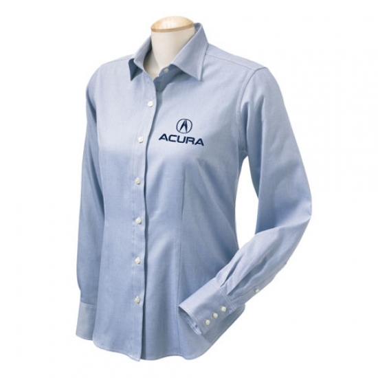 Acura Ladies Blue Oxford Dress Shirt