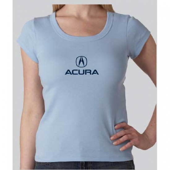 Acura Ladies Light Blue Crewneck Tee Shirt