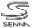 Ayrton Senna SS 3D Chrome Logo Sticker