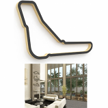 Linear Edge Monza Track Wall Art