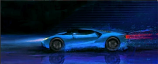 2016 Ford GT Blue Byeuw Canvas Print