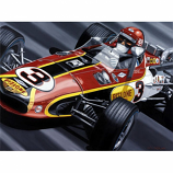 Bobby Unser Indy Signed Lithograph