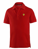 Ferrari Kids Red Shield Logo Polo Shirt