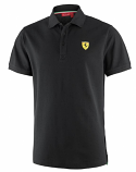 Ferrari Black Classic Shield Polo Shirt