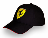 Ferrari Black Carbon Shield Hat