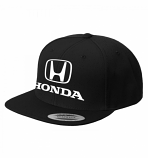 Honda Black Flat Brim Logo Hat