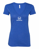 Honda Ladies Blue V-Neck Shirt