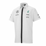 Mercedes AMG Petronas White Team Crew Shirt 2015